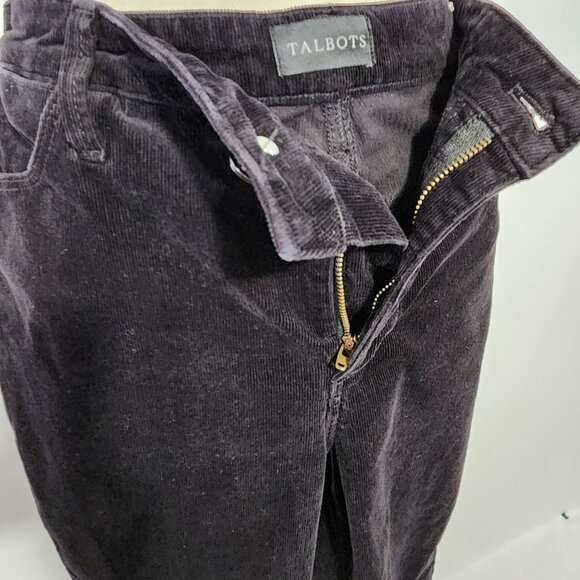 Talbots Women's Size 8 Black Five Pocket Belt Loop Corduroy Jegging Pants - Picture 6 of 15